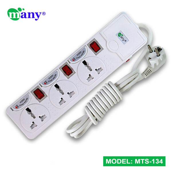 Many 3 Socket Multi Plug Model MTS-134