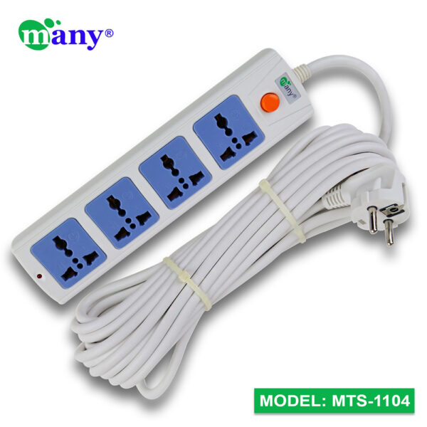 Many 3Pin Socket Multi Plug Model MTS-1104