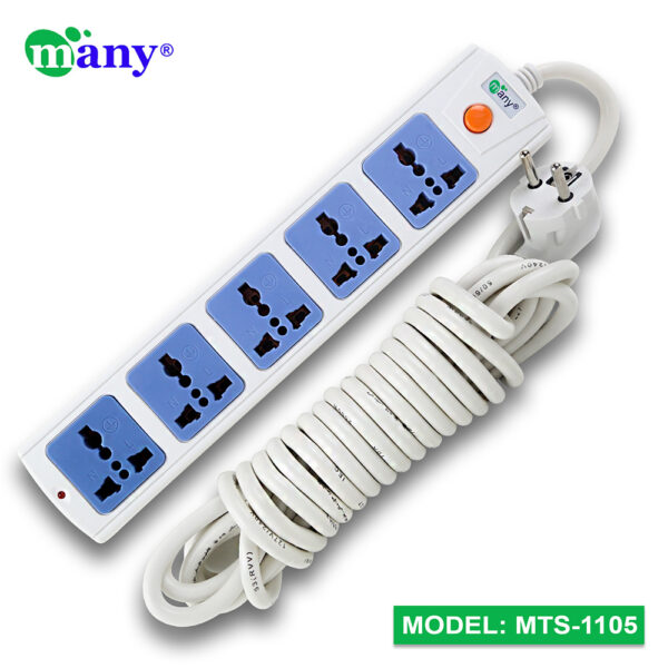 Many 3Pin Socket Multi Plug Model MTS-1105