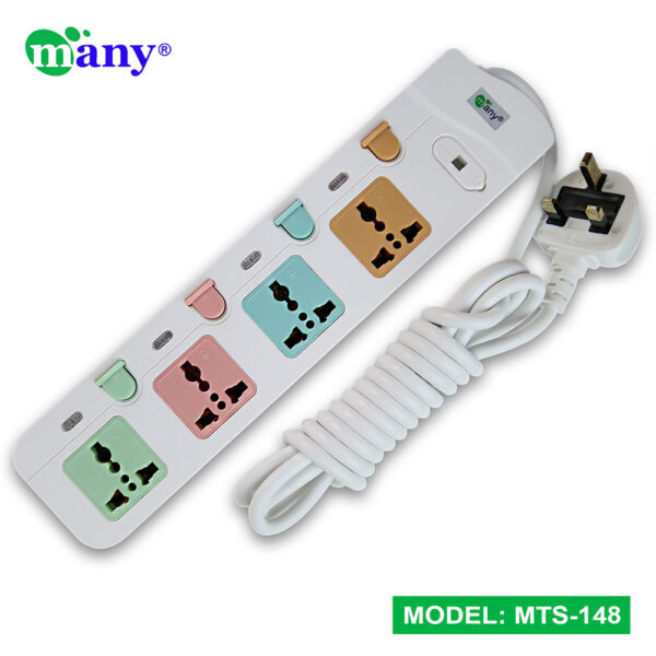 Many 3Pin Socket Multi Plug Model MTS-148