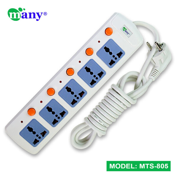 Many 3Pin Socket Multi Plug Model MTS-805