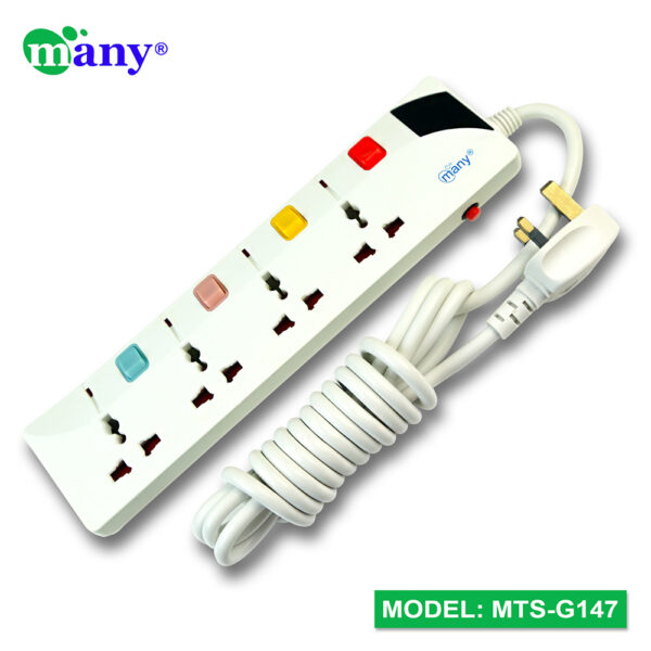 Many 3Pin Socket Multi Plug Model MTS-G147