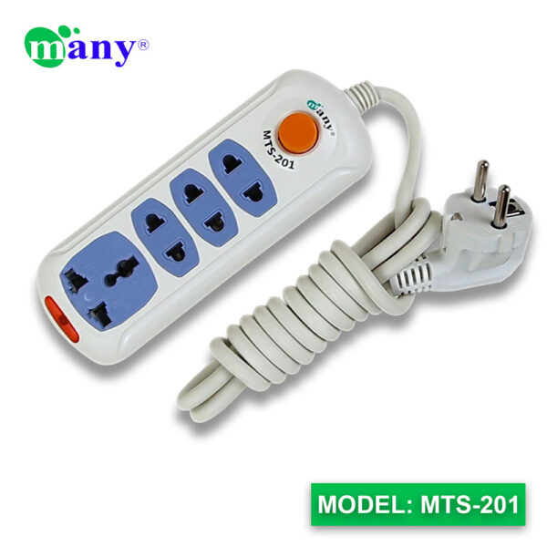 Many 3Pin Socket Multi Plug Model MTS-201