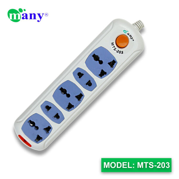 Many 3Pin Socket Multi Plug Model MTS-203