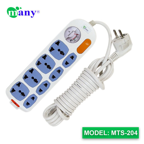 Many 3Pin Socket Multi Plug Model MTS-204
